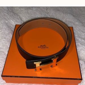 Hermes Brand New Reversible Leather Strap w/buckle